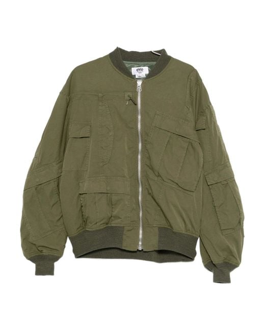 Junya Watanabe Green Cotton Bomber Jacket for men
