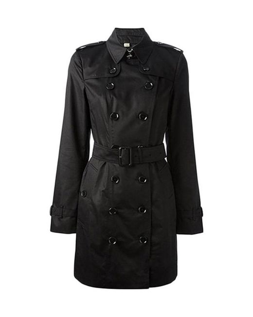 Burberry Black Button Coat