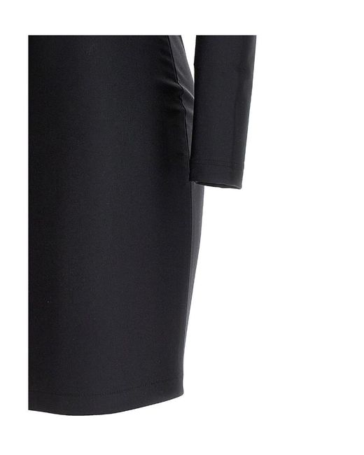 Balenciaga Blue One-Shoulder Mini Dress