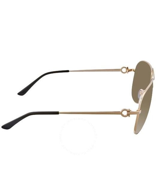 Ferragamo Metallic Logo Sunglasses for men