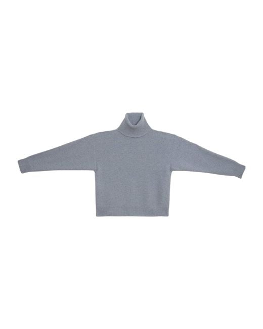 Baserange Blue Turtleneck Sweater