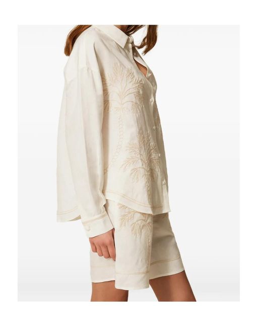 Twinset White Button-Up Shirt