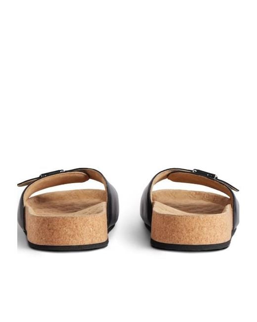 Balenciaga Brown I Scholl Flat Sandal for men