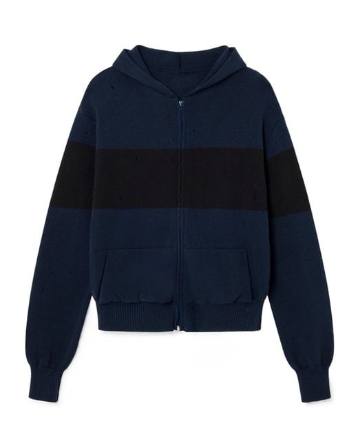 GIMAGUAS Blue Capitan Striped Hoodie