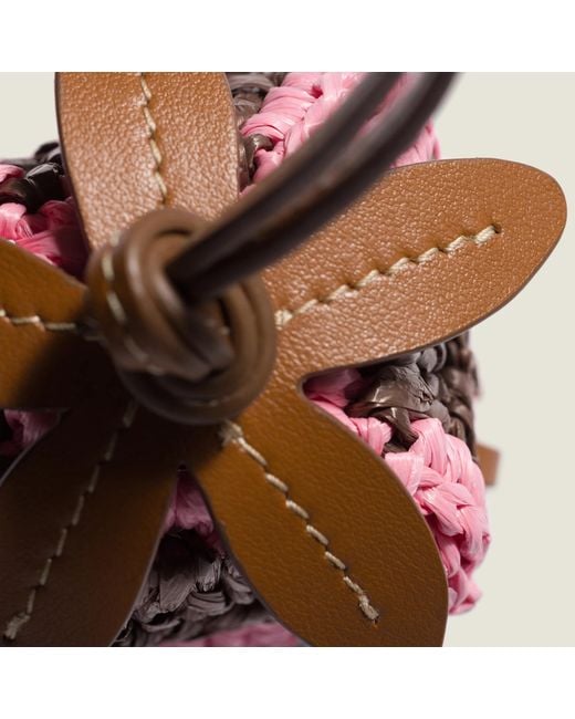 Miu Miu Pink Crochet Flower Bag Charm