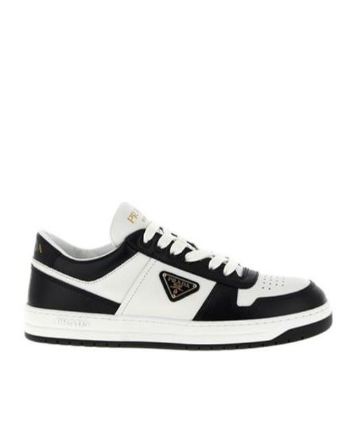 Prada Black Downtown Lace-Up Sneakers