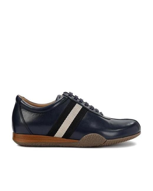 Bally Blue Logo Casual Sneakers for men