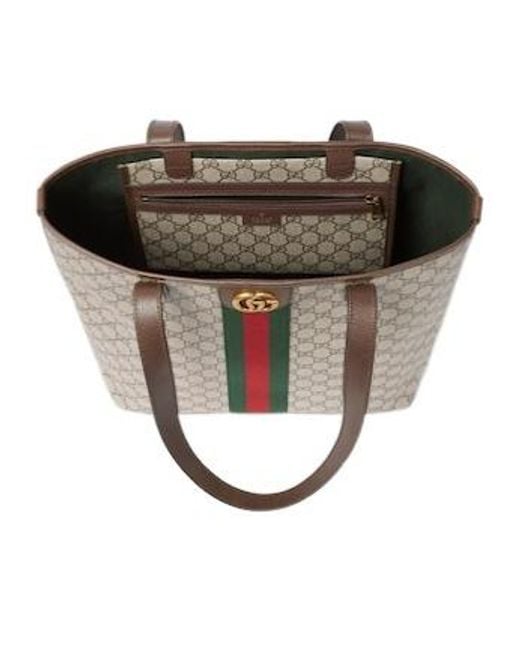Gucci White Ophidia Medium Tote Bag for men