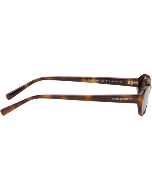 Saint Laurent Multicolor Eyewear Oval Frame Sunglasses
