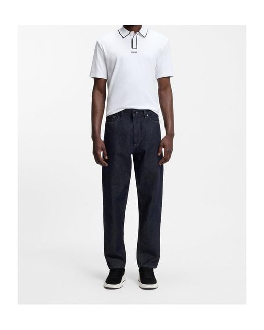 Boss White Boss Contrast Trim Short-Sleeved Polo Shirt for men