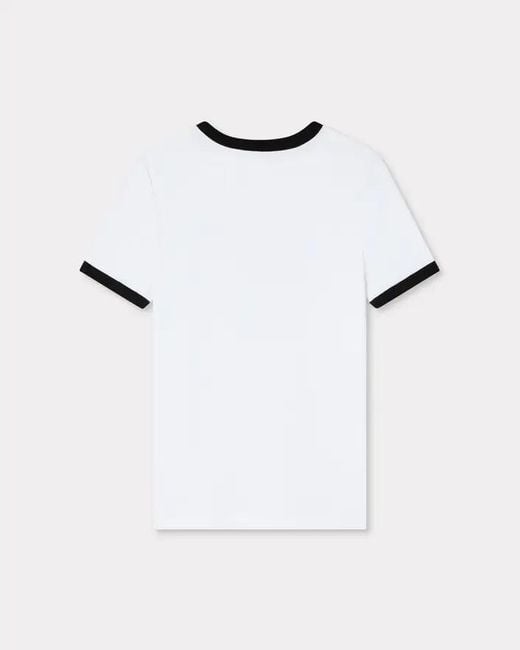 KENZO White Boke Flower 2.0 Embroidered T-Shirt