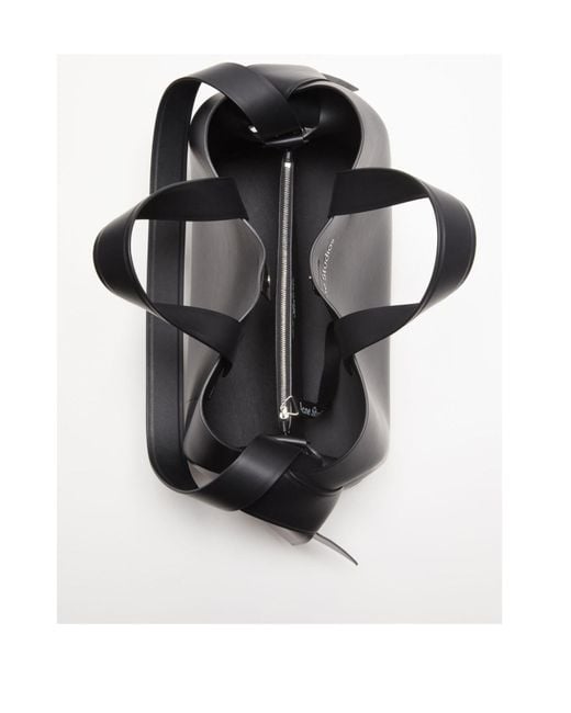 Acne Black Musubi Midi Tote Bag