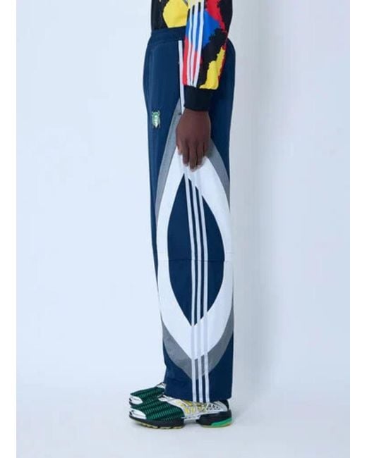 Adidas Blue Originals X Brain Dead Track Trousers for men