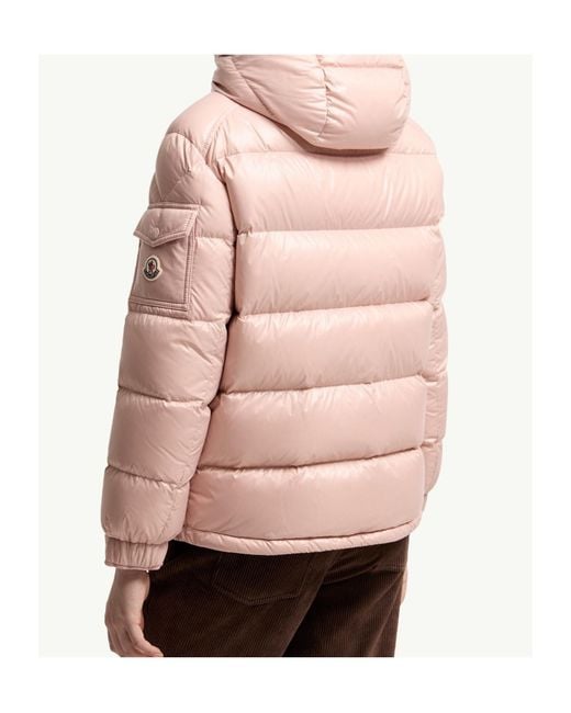 Moncler Pink Maire Hooded Short Down Jacket