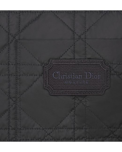 Dior Gray Homme Logo Patch Long-Sleeved Jacket for men