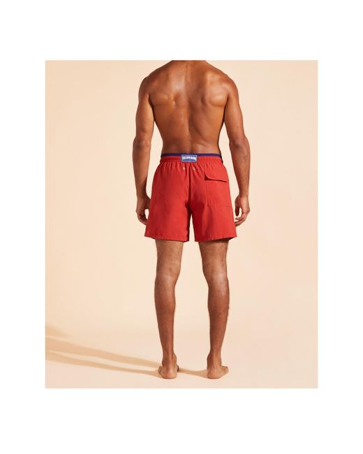 Vilebrequin Moka Turtle-Embroidered Swim Shorts for men