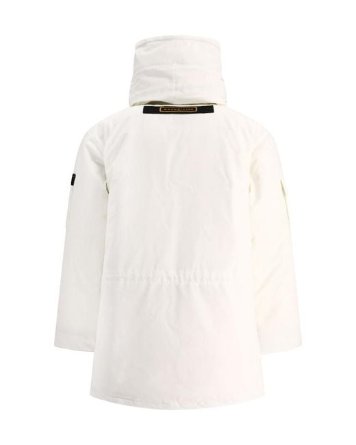 Canada Goose White Expedition Hooded Parka Coat for men