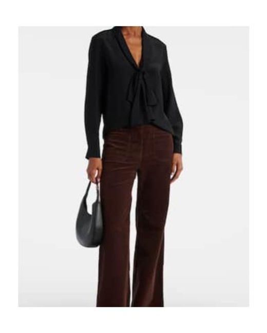 Nili Lotan Black Tie Shirt