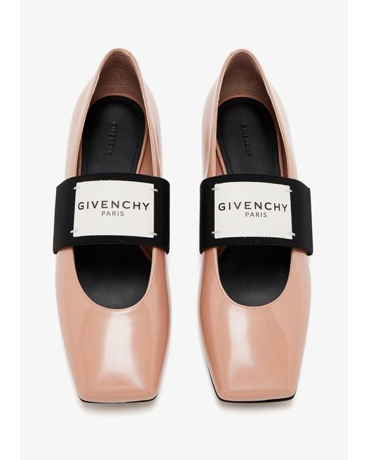 Givenchy Multicolor Shiny Logo Strap Flat Shoes