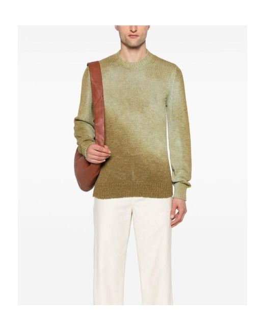 Roberto Collina Green Long-Sleeved Sweater for men