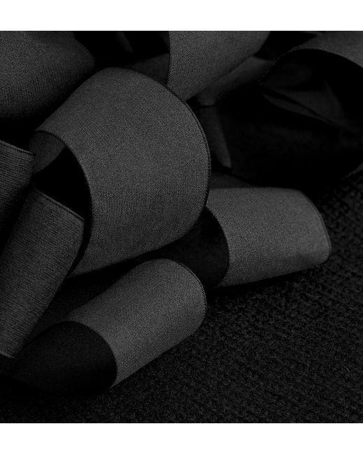Dior Black Sweater With Ribbon Neckline