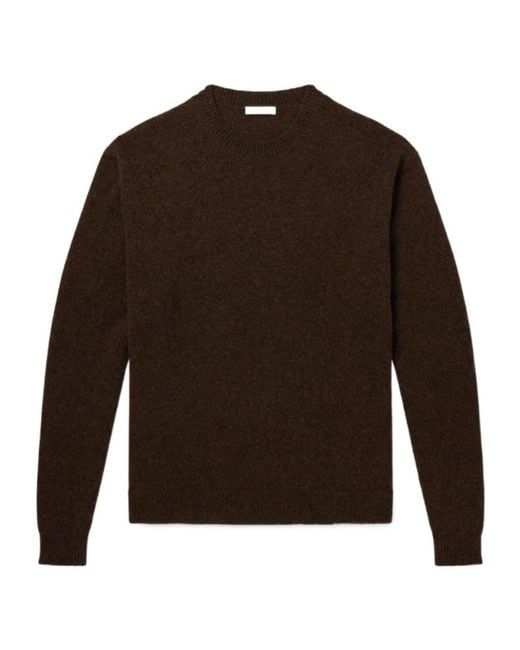 The Row Brown Crew Neck Sweater for men