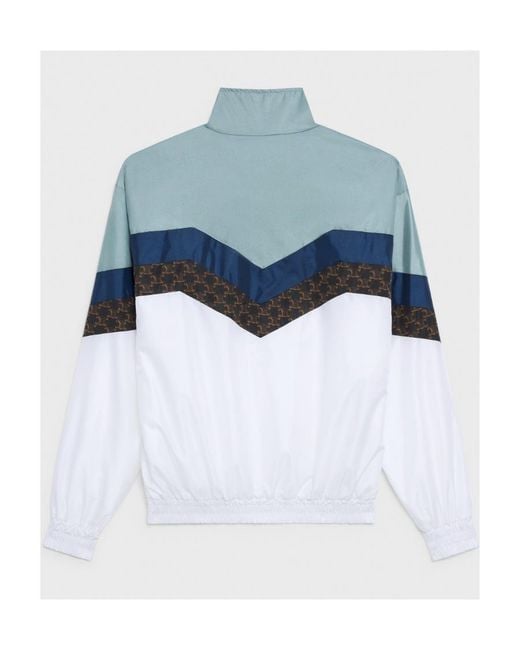 Céline Blue Windbreaker With Monogram