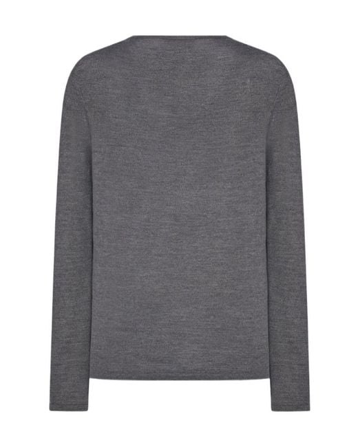 The Row Gray Crew-Neck T-Shirt