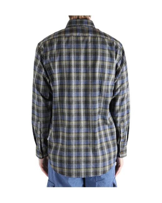 ERL Gray Relaxed Check Shirt for men