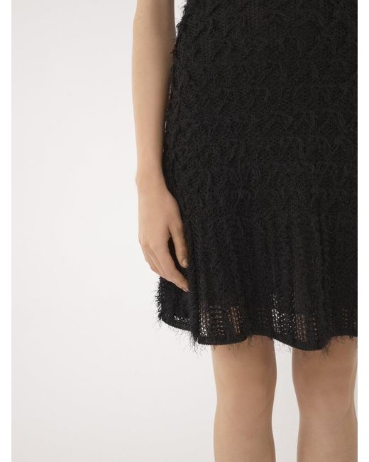 Chloé Black Chlo Lace Detailed Flared Mini Dress
