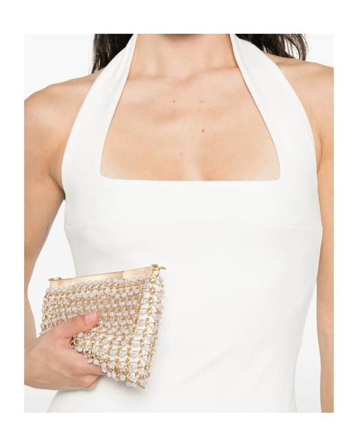 Solace London White London Halterneck Midi Dress