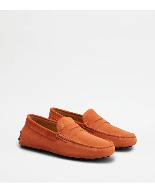 Tod's Brown Round-Toe Loafers for men