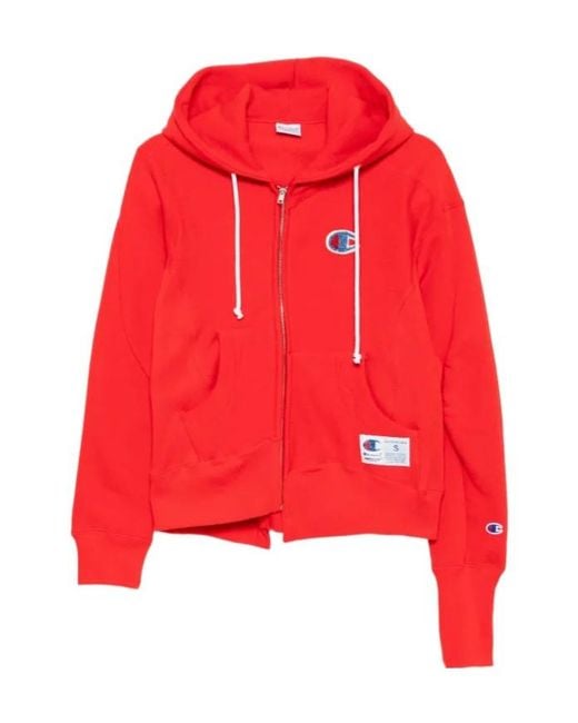 Undercover Red Asymmetric Hoodie
