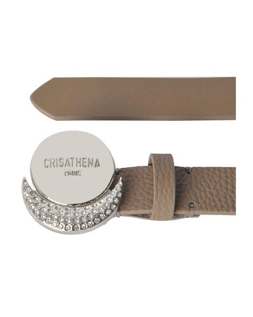 Crisathena Brown Buckle Belt