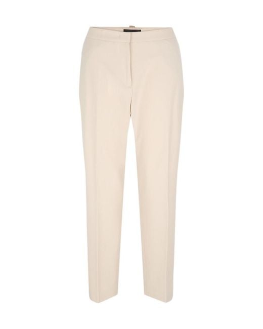 Fabiana Filippi Natural Straight-Leg Casual Pants