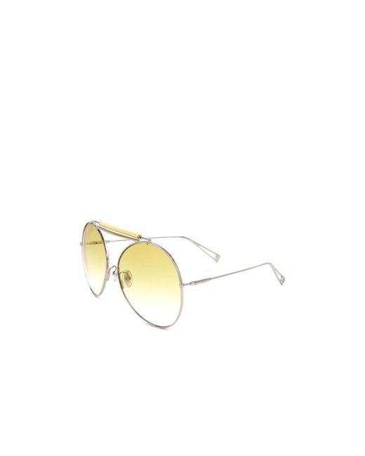 Max Mara Metallic Logo Sunglasses