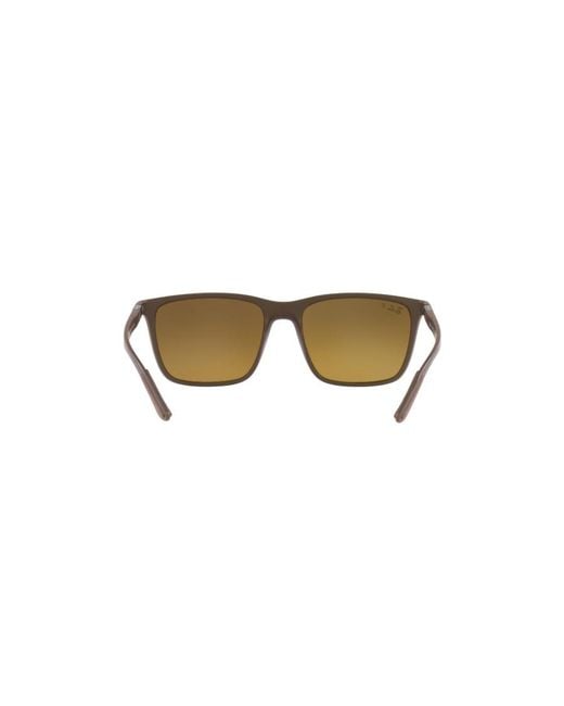Ray-Ban Yellow Rectangular Frame Sunglasses for men