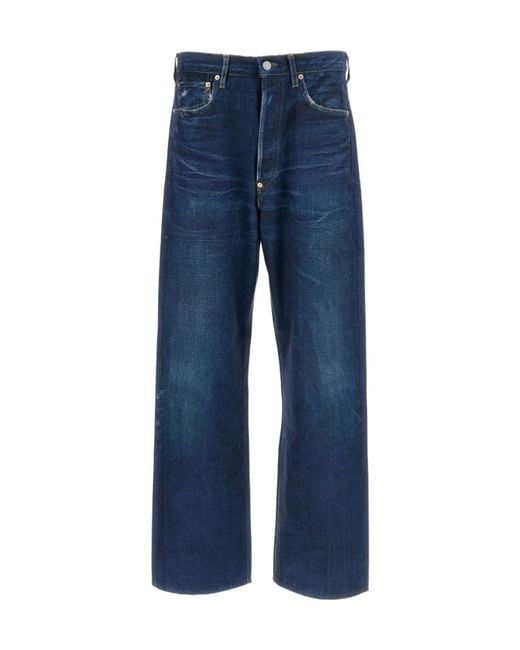 Junya Watanabe Blue Wide Leg Denim Jeans for men
