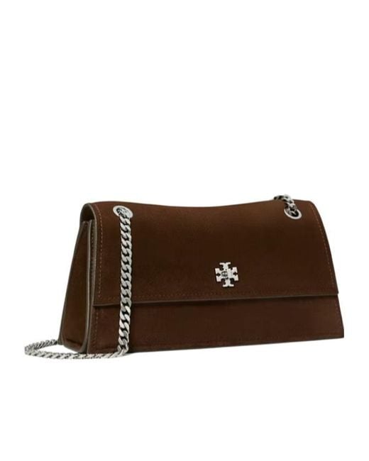 Tory Burch Brown Kira Turnlock Shoulder Bag