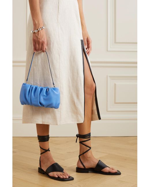 Staud Black Alexandre Strappy Flat Sandals
