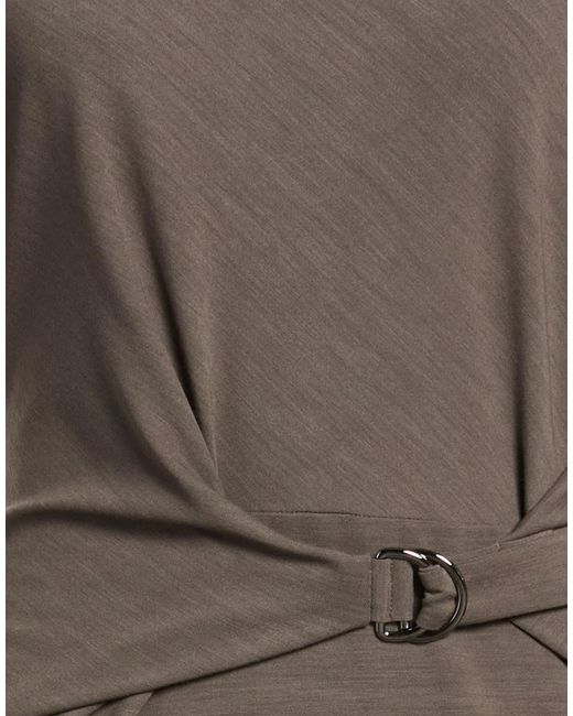 Brunello Cucinelli Gray Solid Color Tops