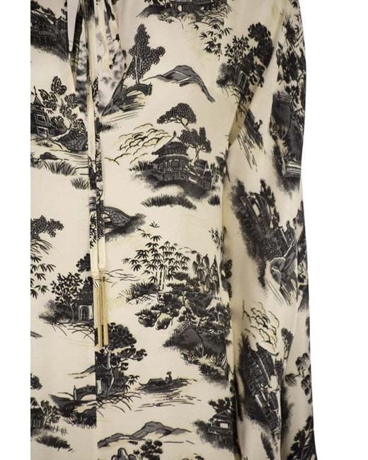 Max Mara Natural Studio Msealga Printed Maxi Dress