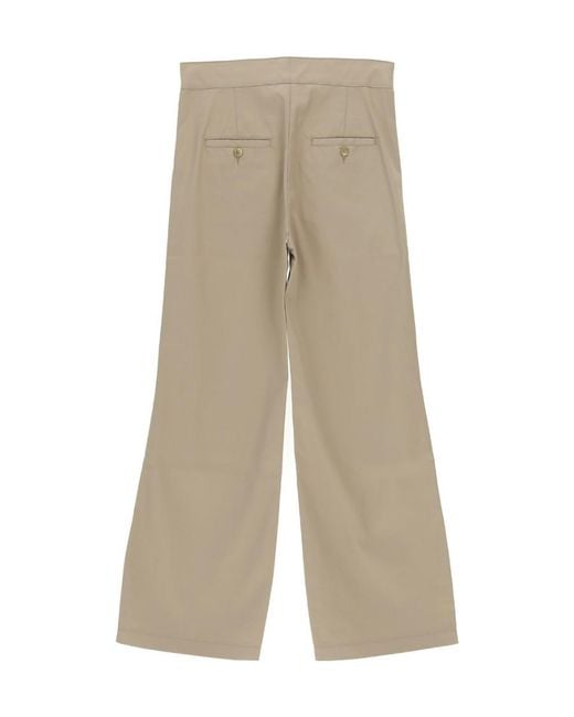 Palm Angels Natural Straight Leg Chino Pants