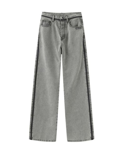 Marissa Chiara Gray Belt Loop Jeans