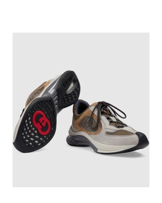 Gucci Brown Run Sneaker 'Light' for men