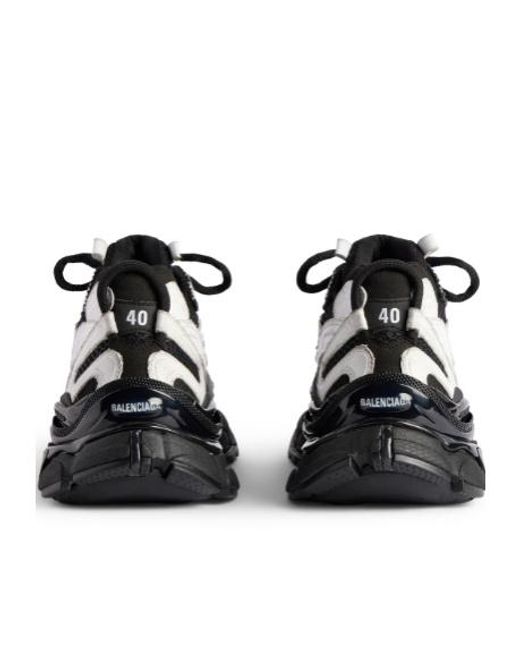 Balenciaga Black Panelled Lace-Up Sneakers for men