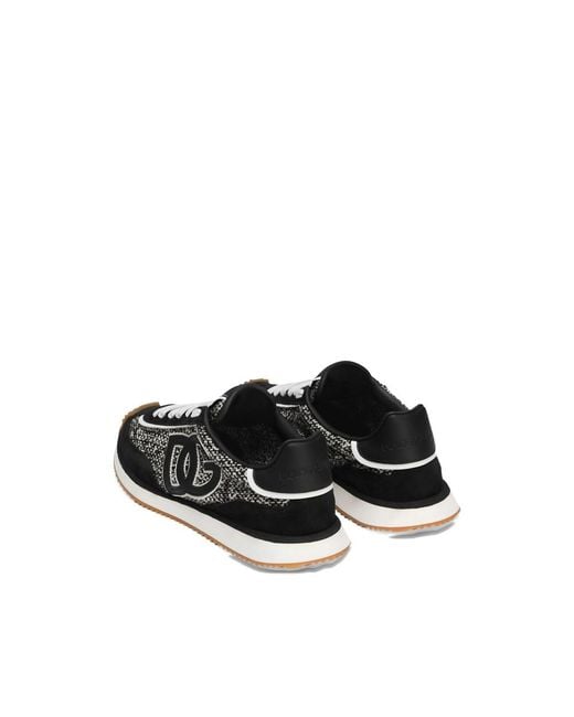 Dolce & Gabbana Black 'Dg Cushion' Sports Shoes