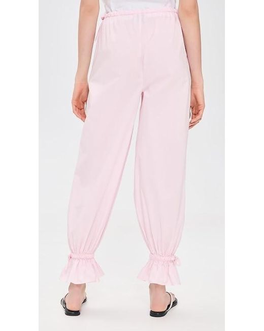 Posse Pink Elastic Waistband Casual Pants