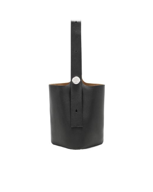 Loewe Black Large Pebble Bucket for men