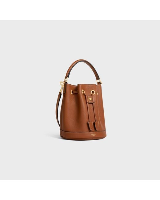 CELINE TEEN CLARA 19 BAG BLACK BROWN CALFSKIN